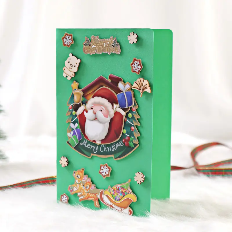 DIY Greeting Card Christmas Creative Handmade Cute