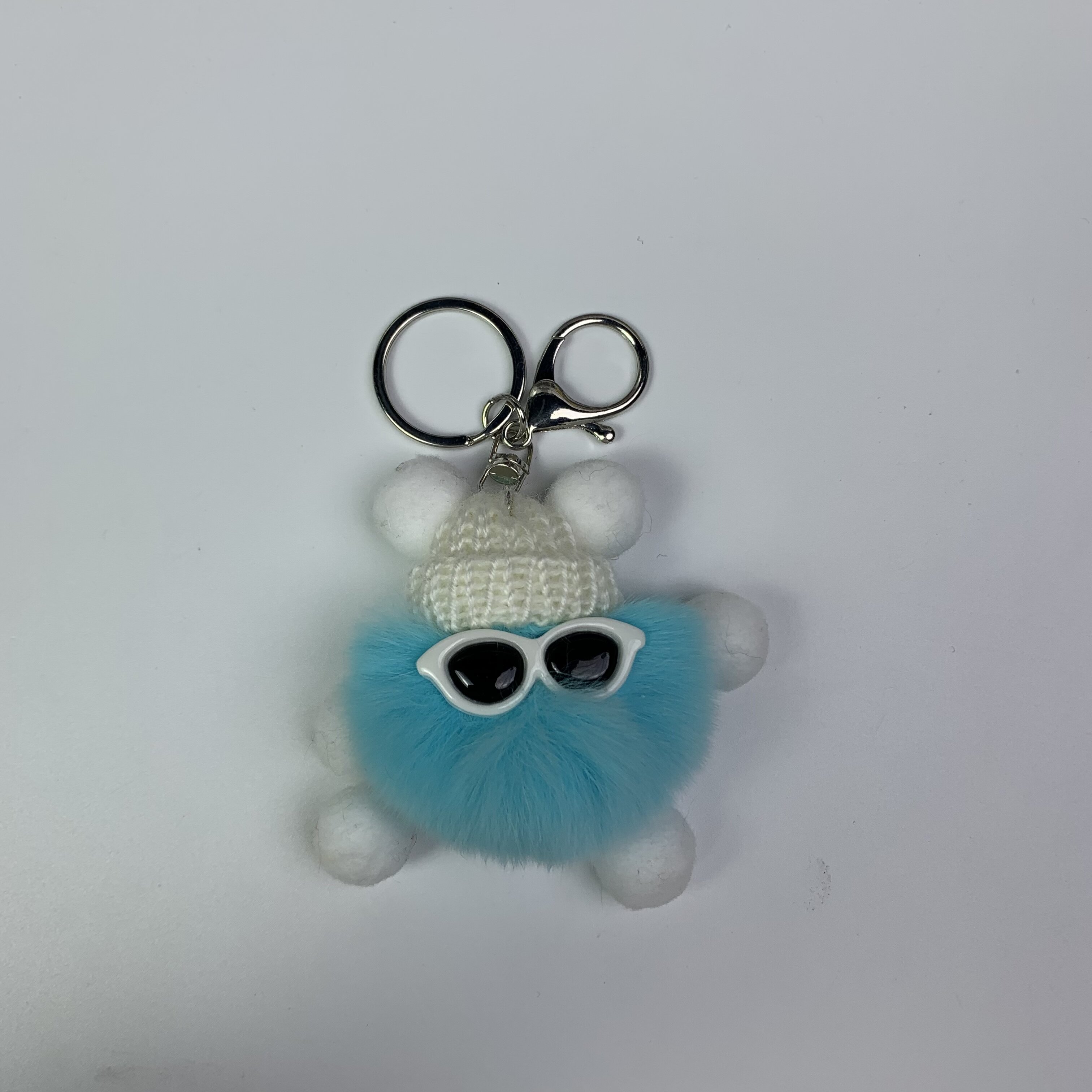 Hair Ball Lipstick Bag Bracelet Bracelet Key Chain Set