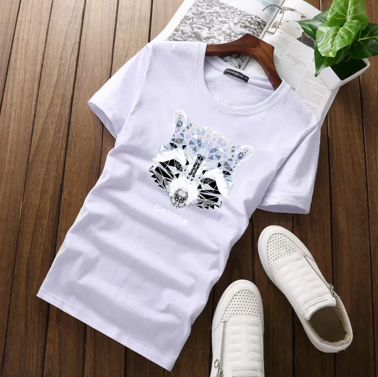 Casual Loose Cotton Men's Short-sleeved T-shirt