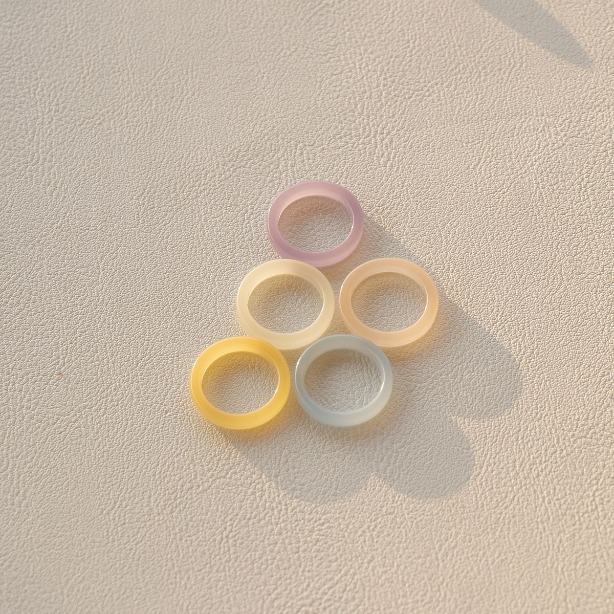 Title 1, Resin Candy Colored Semi Transparent Circular R...