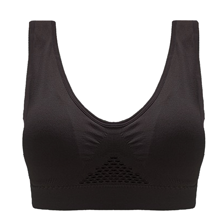 Title 7, Hollow mesh ventilation hole large size sports bra