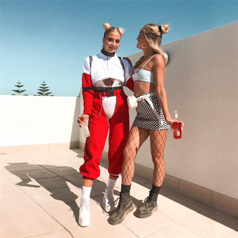 Solid Color Casual Pants Tall Waist Harlan