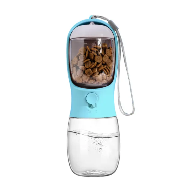 Ravel Puppy Water Bowl Dog Water Bottle With Food Container Portable Pet Dispenser Dog Stuff Accessories Items Puppy Essentials Necessities For Yor... Blue - Shop at LoveMi