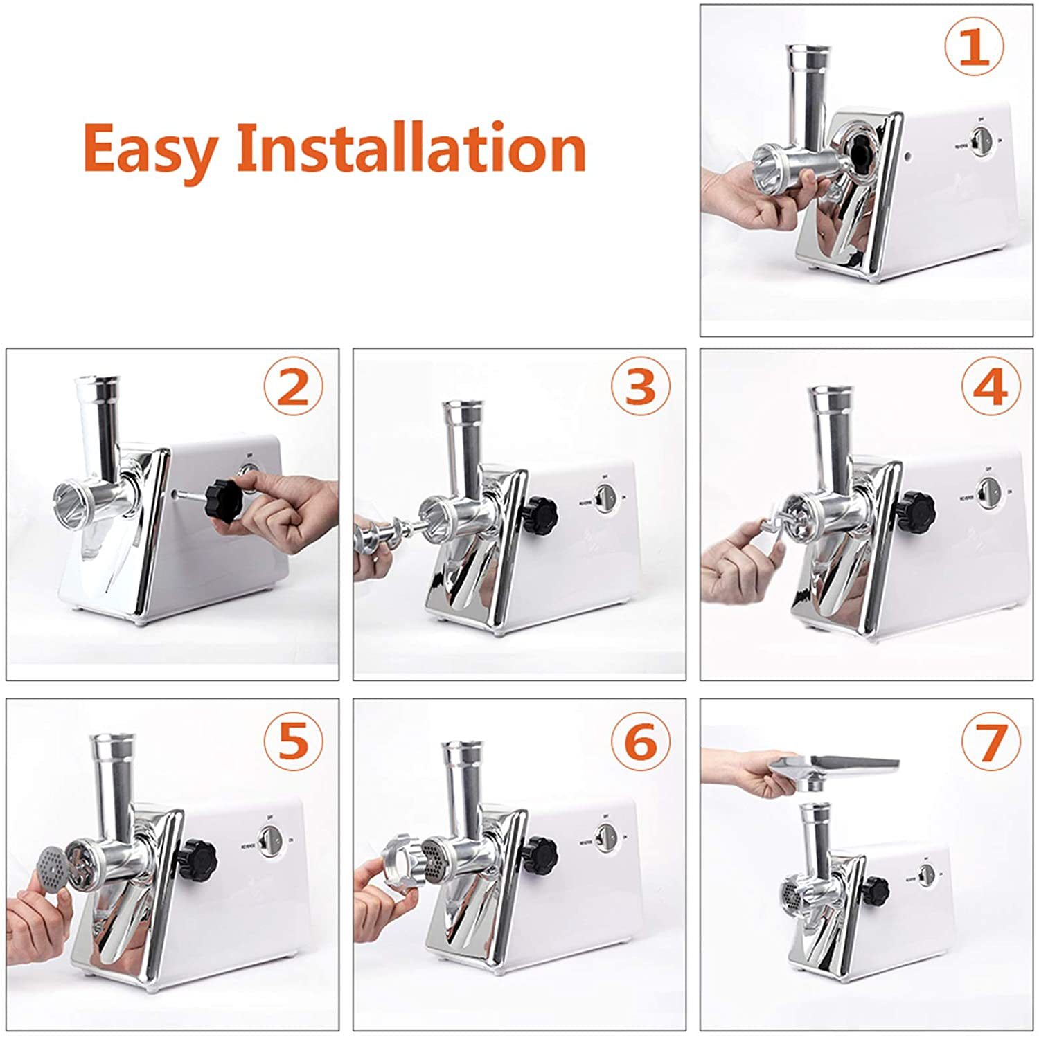 Title 8, Household Electric Stainless Steel Meat Grinder