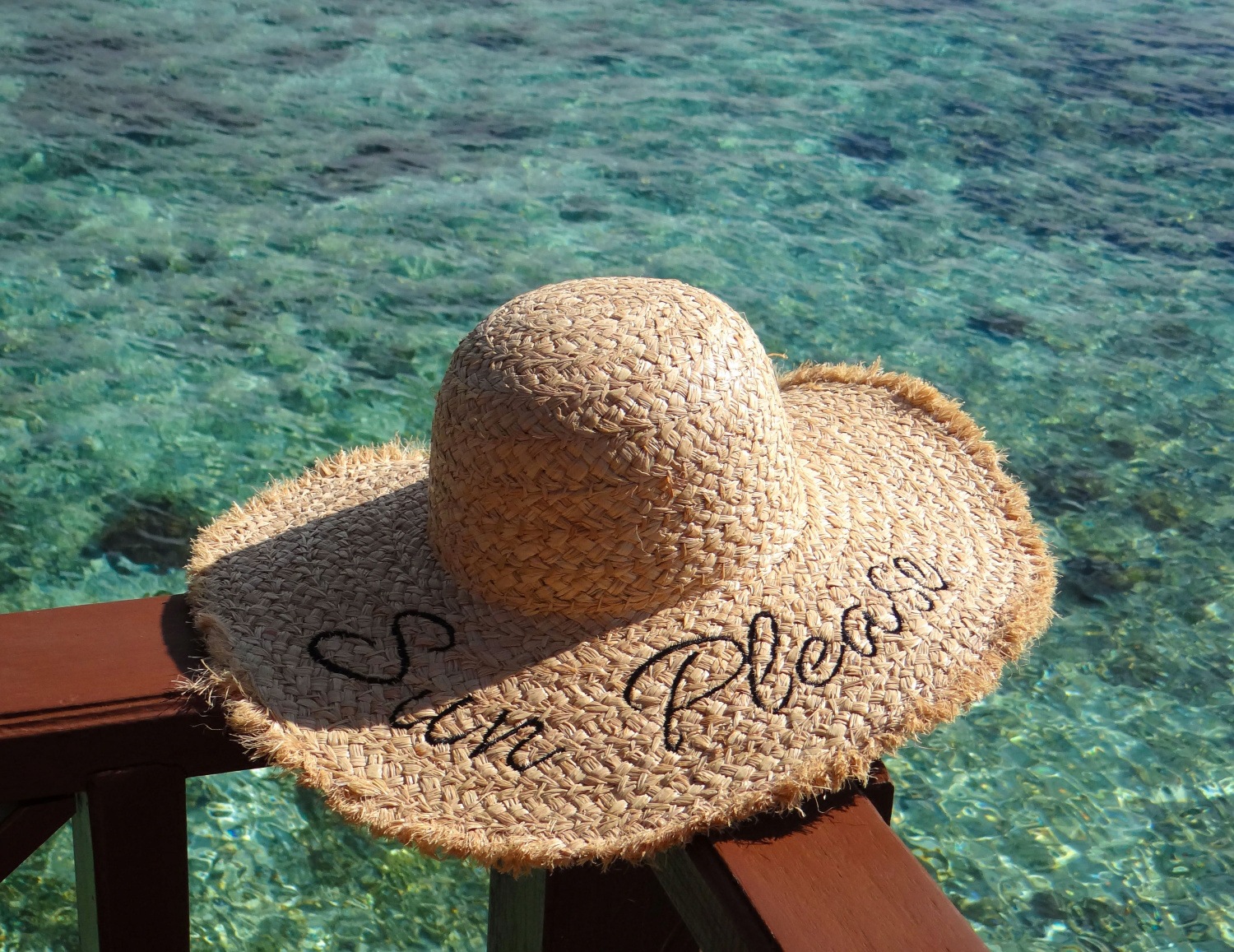 Women's Summer Lettering Seaside Holiday Hat