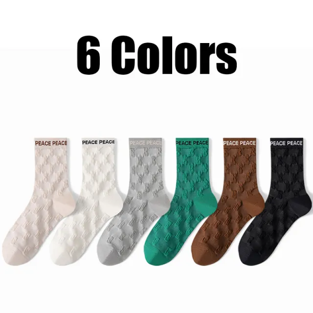 6 Pairs Womens Crew Socks Casual Knit Comfy Seamless Comfort Breathable Cool Dress Socks For Outdoor Sports Running Fitness Cycling Women - Shop at LoveMi