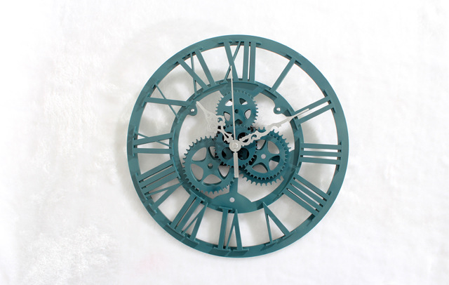 Gear Wall Clock, Quartz Movement