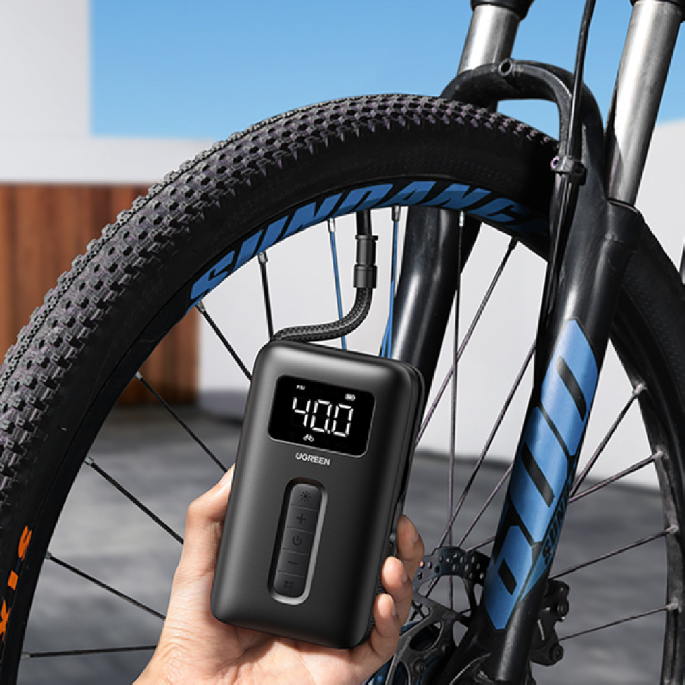 Bicycle Air Pump With Barometer (Wireless portable)