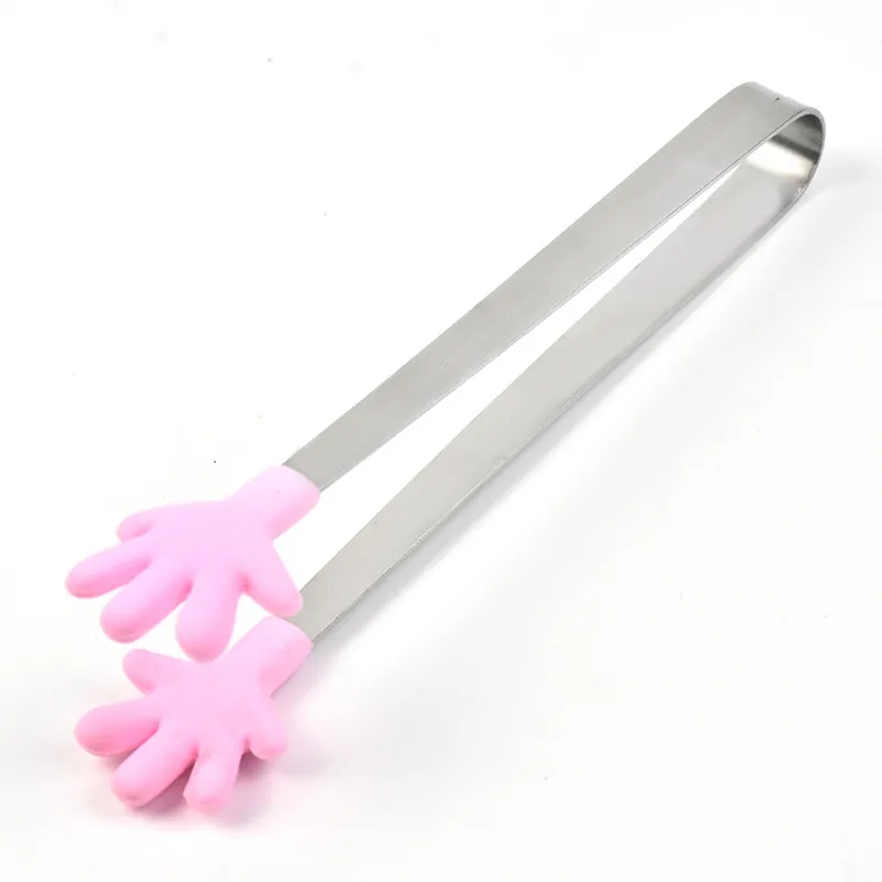 Food tongs ice tongs - Pink Hand