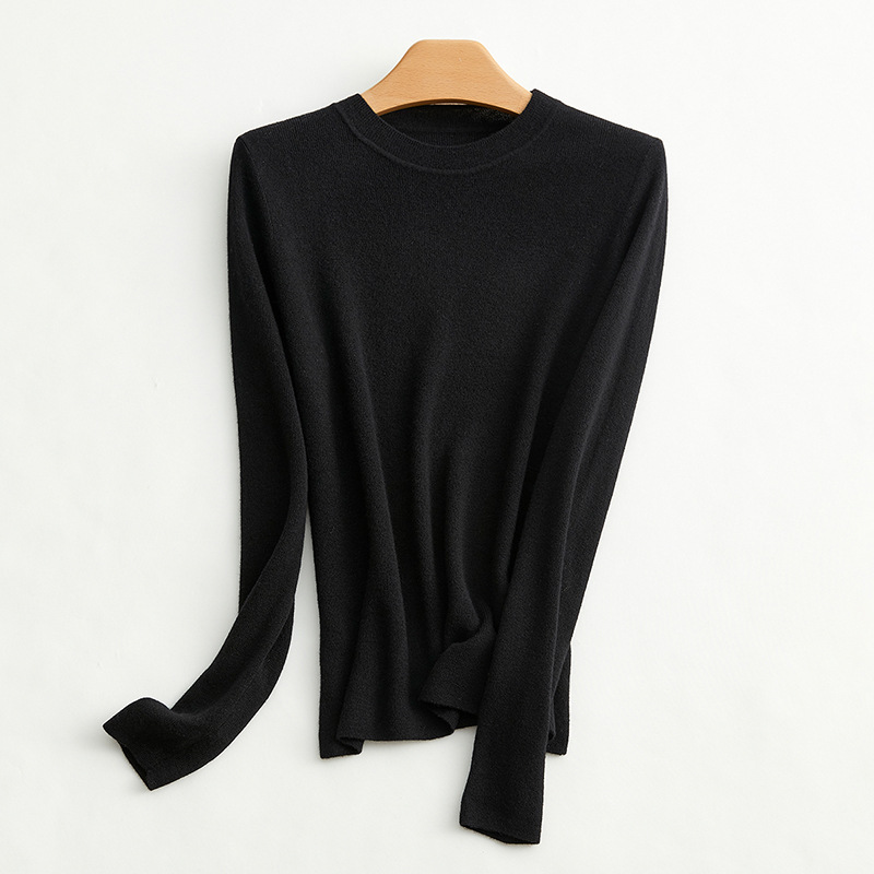 New Ladies Fine FANG Wool Sweater Round Neck Knit Pullover Bottoming Shirt