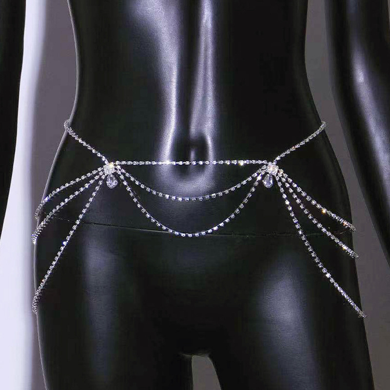 Title 2, Chaîne de taille avec pendentif diamant sexy No...