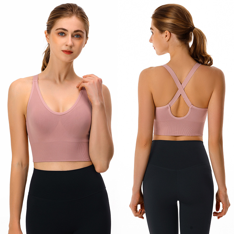 Title 3, Cross Back Yoga Sports Bra Plus Size