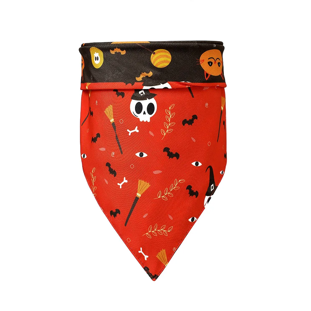 Halloween Pet Scarf Pumpkin Bat Bib - 1Style