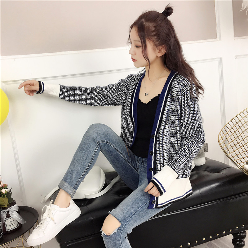 Title 5, Short loose student jacket sweater cardigan