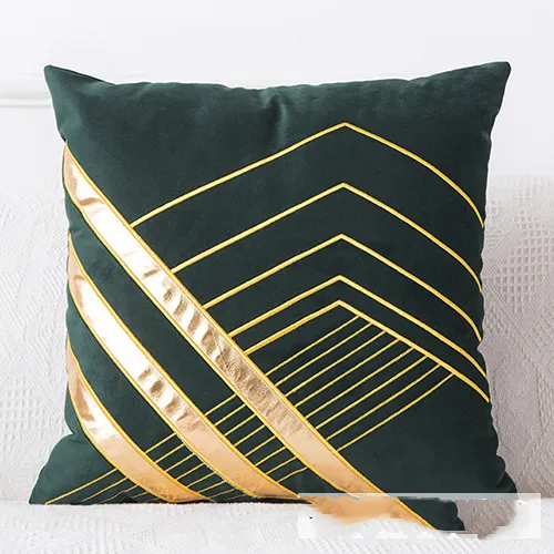 Golden Sofa Pillow Office Car Lumbar Cushion B Dark Green - Shop at LoveMi