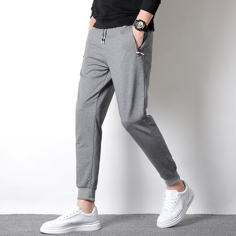 Men's Knitted Casual Sweatpants Youth Sports Trousers