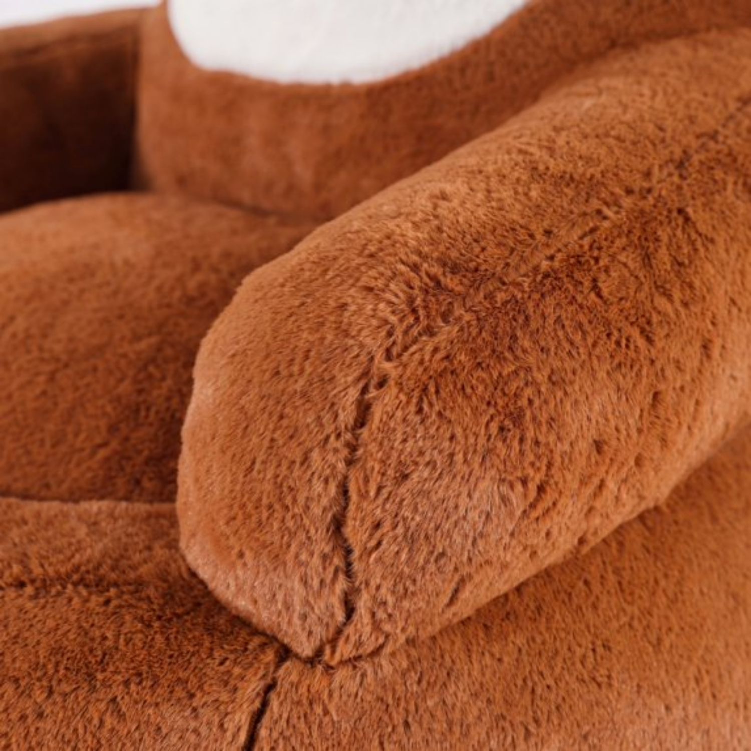 Kids Christmas Bean Bag Chair, Lazy Sofa With Removable Cushion, Soft Comfy Couch For Bedroom Living Room Holiday Decoration image 4