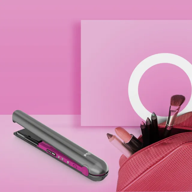 USB Wireless Charging Hair Straightener Comb Purple - Shop at LoveMi