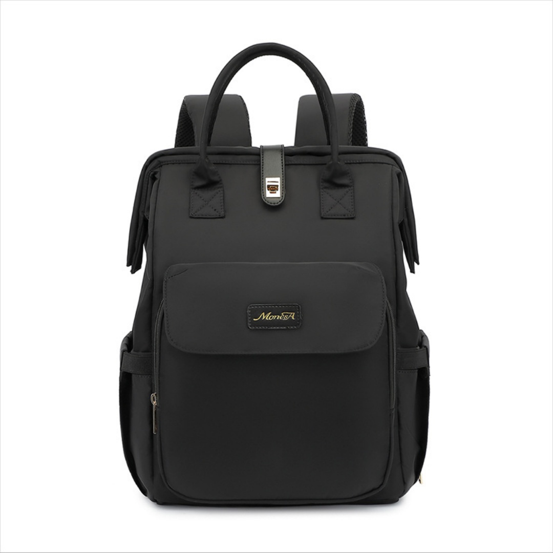 Multi Functional Handheld Backpack Mother And Baby Bag For Outdoor Use, Large Capacity Dry And Wet Separation Mother Bag - Black