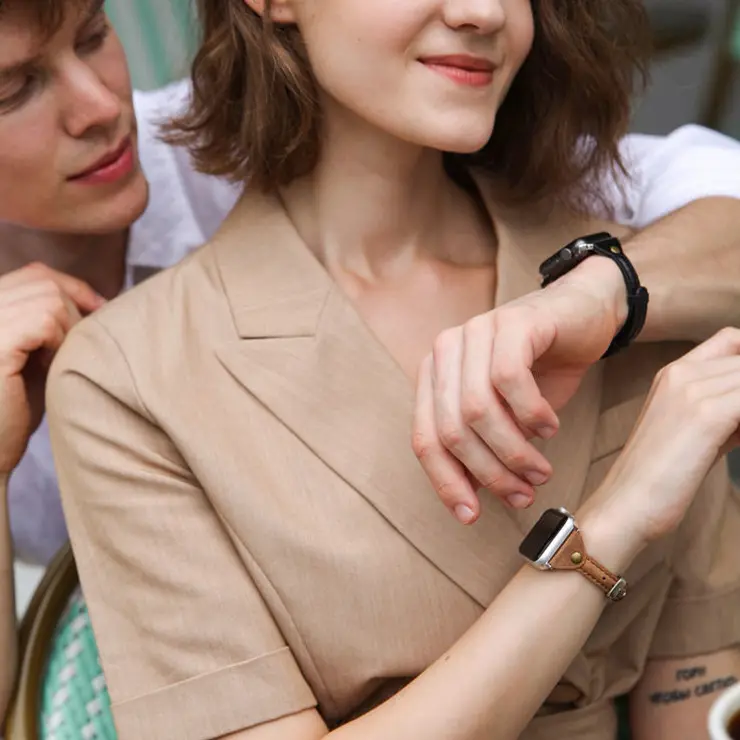 High-end Leather Watch with Small Waist