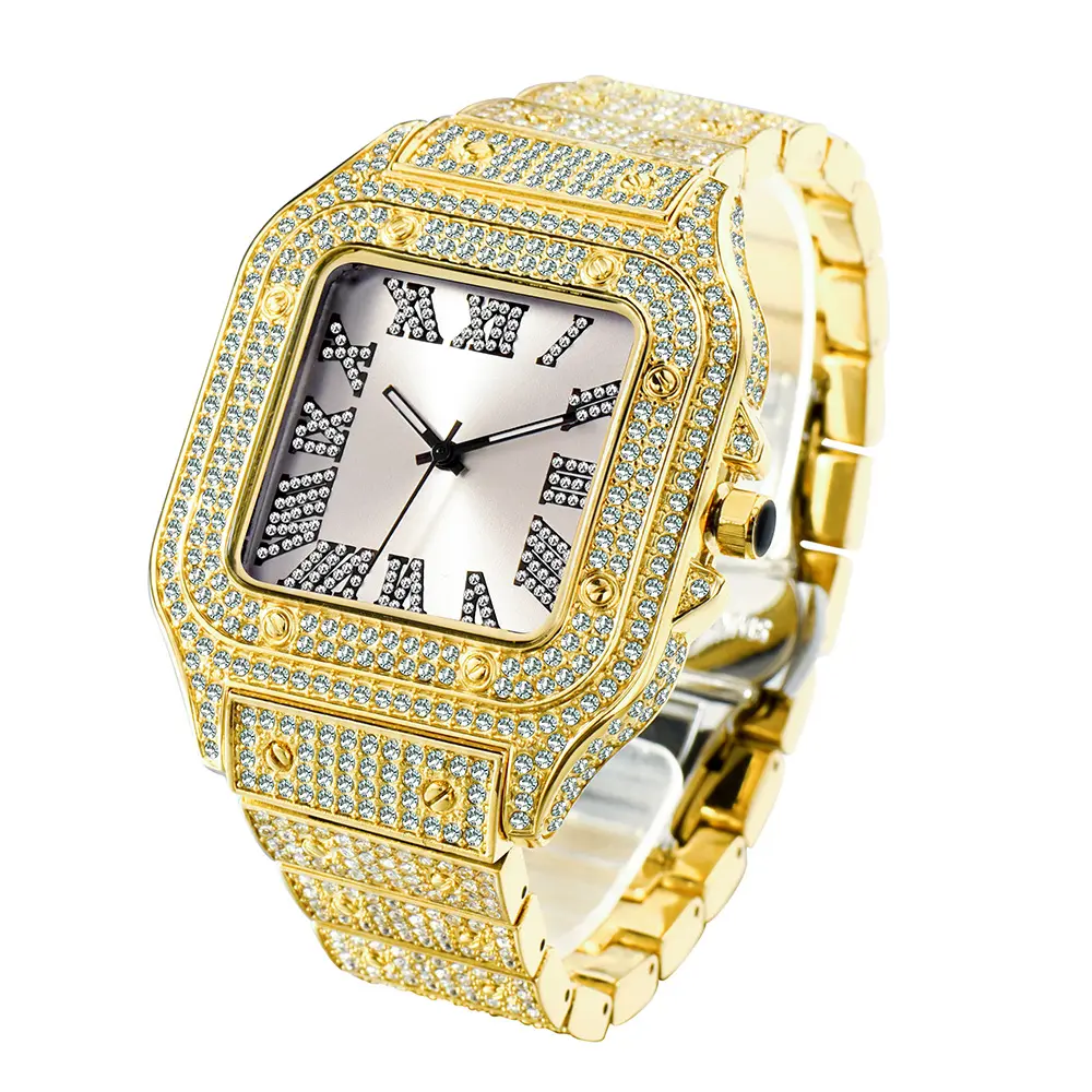 Fashion Hip Hop Diamond Full Square Men's