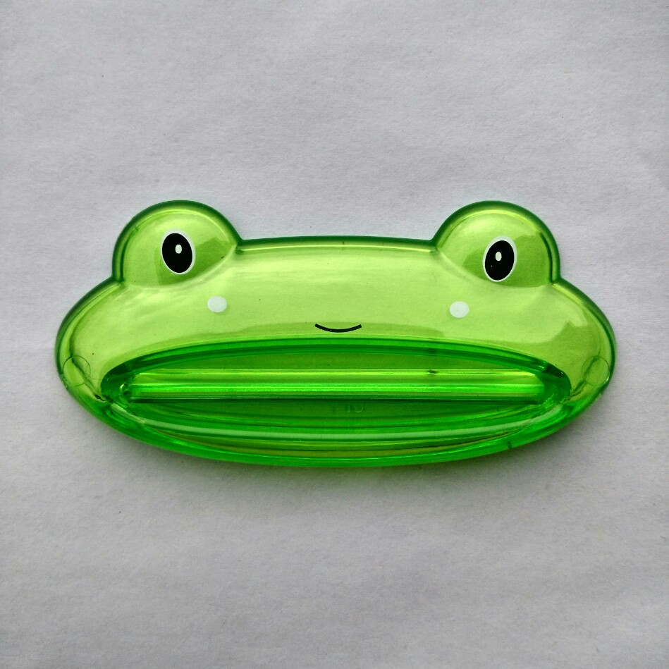 Transparent green frog