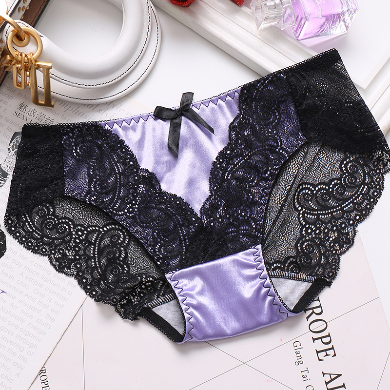 Title 7, Hollow Transparent Lace Sexy Mid-waist Seamless...