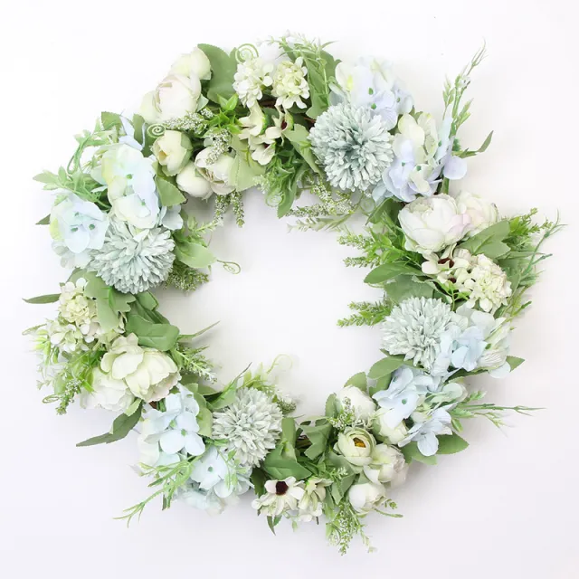Simulation Garland Floral Decoration Forest White And Green - Shop at LoveMi