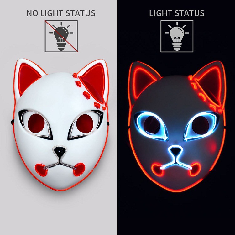 Title 2, Luminous Line LED Cat Face Mask