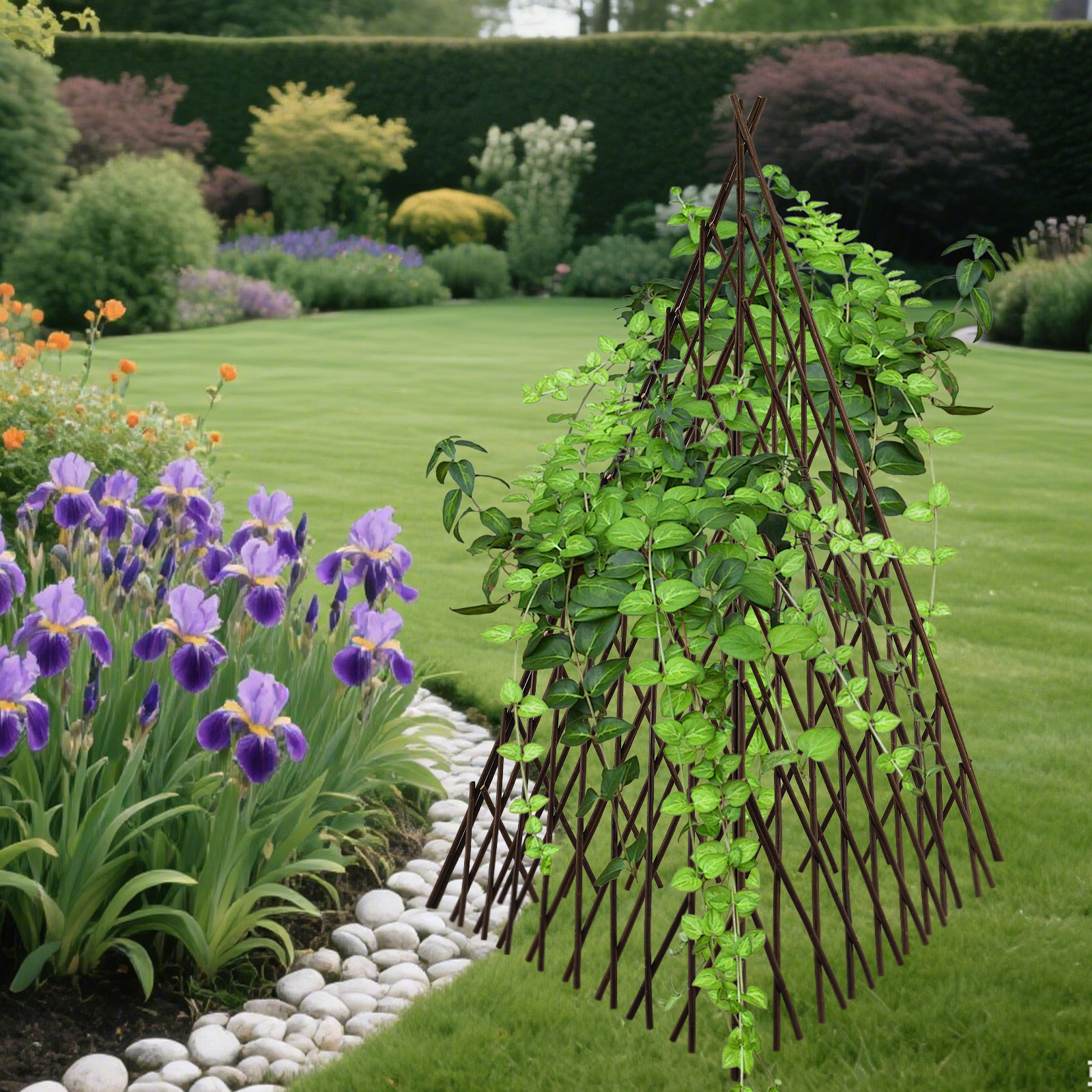 Willow Teepee Trellis, 4 ft, picture 2 of 4