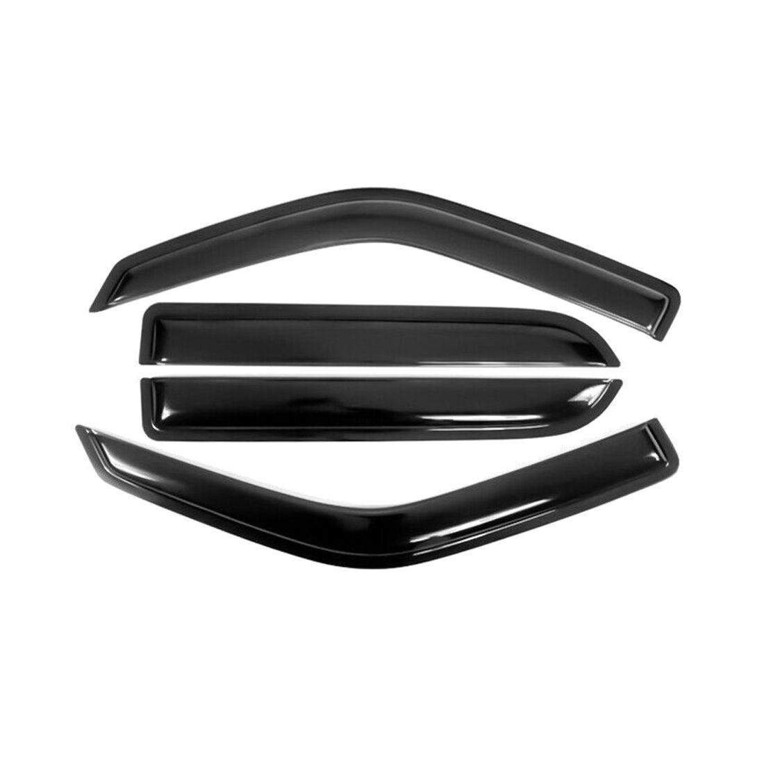 F150 Crew Cab & Window Visors 4Pc Set 2