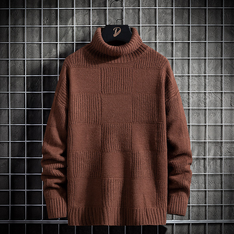 Title 1, Loose Knit Bottoming Turtleneck Sweater Men