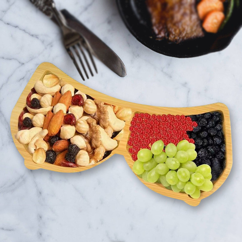 Outdoor Camping Picnic Wooden Dinner Plate