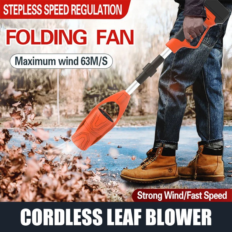 520CFM Cordless Leaf Blower Electric Air With 2 Batteries Folding — image 7