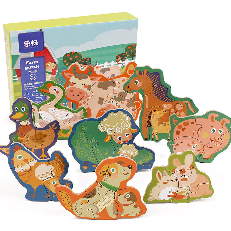 Title 7, Wooden Puzzle Children