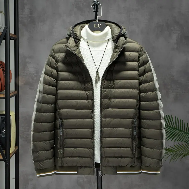 Men's Cotton-padded Jacket With Detachable Cap