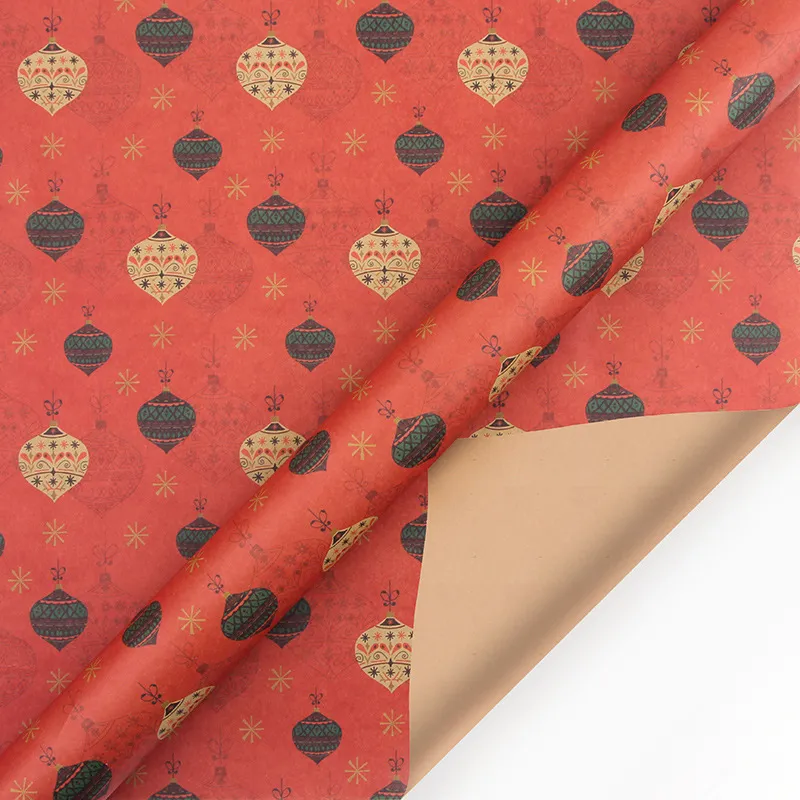 Vintage Christmas Kraft Wrapping Paper Christmas Gift Wrapping Paper – image 6