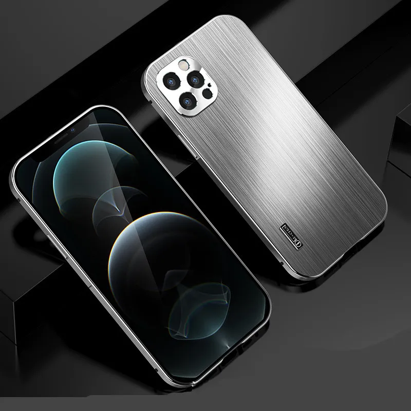 Suitable For All Inclusive Metal Shatter Resistant Brushed Sleeves For Mobile Phone Cases – image 2