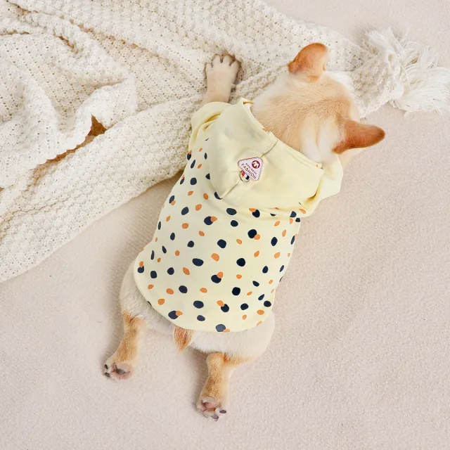 Thickened Hoodie Small Dog Clothes Yellow - Shop at LoveMi