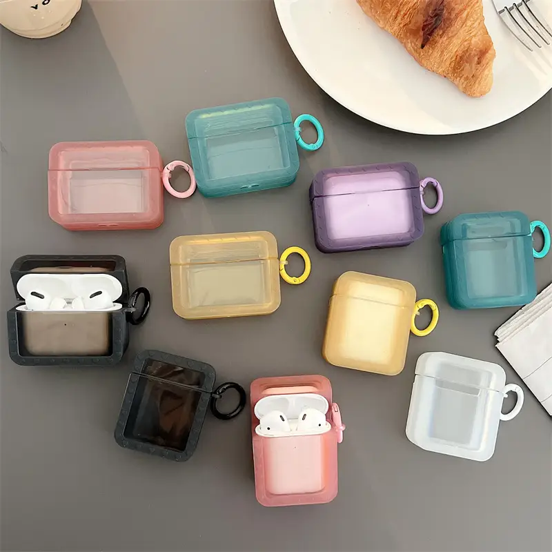 Rainbow Solid Color Bluetooth Ear Case