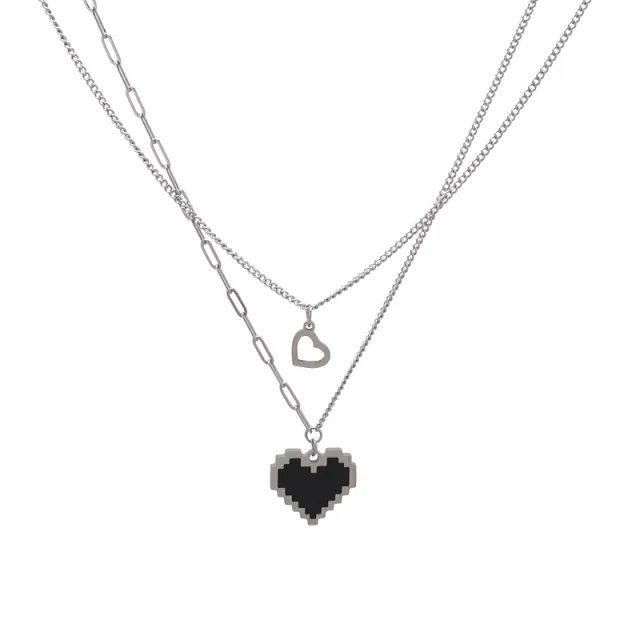 Double Layered Belt Necklace Ins Cold Wind Hip hop Trend - Shop at LoveMi