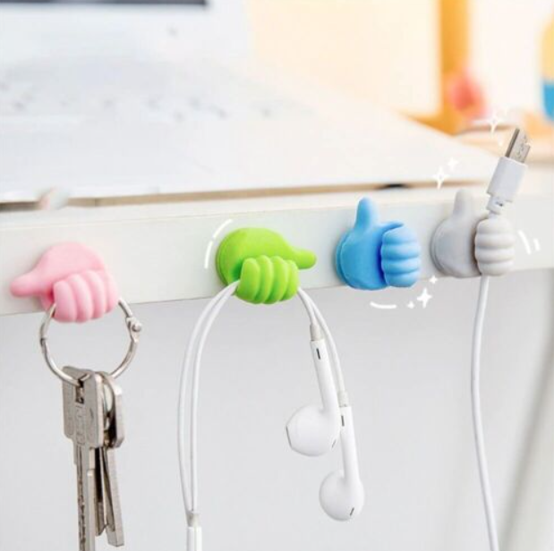 12 24 Pcs Clip Handy Holder Self-Adhesive Wall Thumb Hooks NEW — image 10