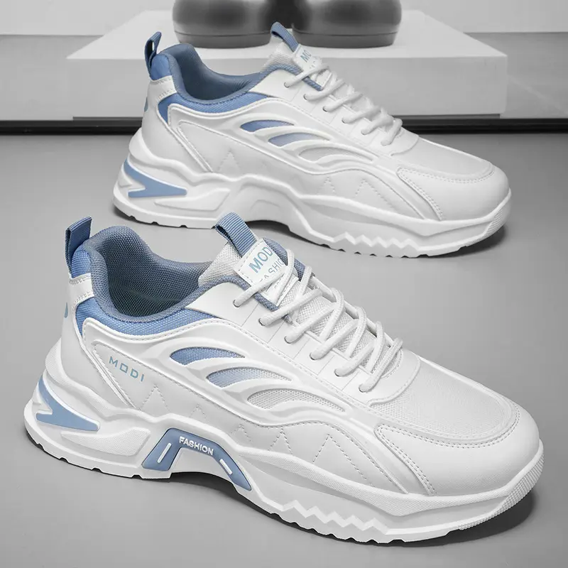 2026 New Men Lightweight Breathable Chunky Height Increasing Dad Sneakers, Student Casual Footwear
