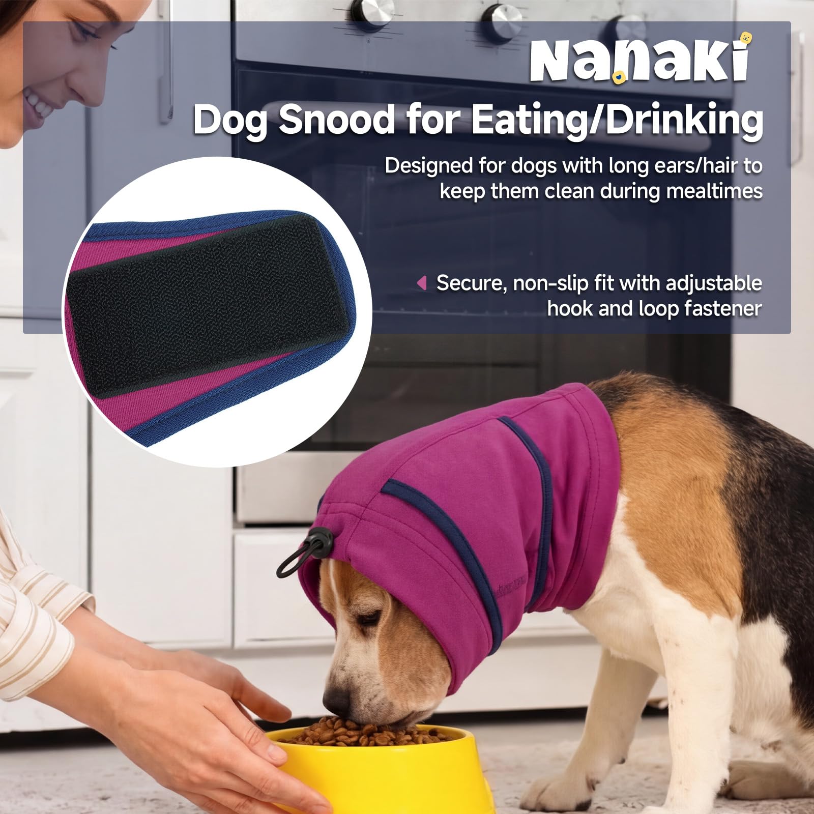 Calming Hoodie Quiet For Fireworks,Dog Ear Wrap Hematoma Head Cover  Soft,Anti Flapping, Snoods For Dogs For Eating & Drinking, Adjustable Dog Ear Protection For Bath,Blow