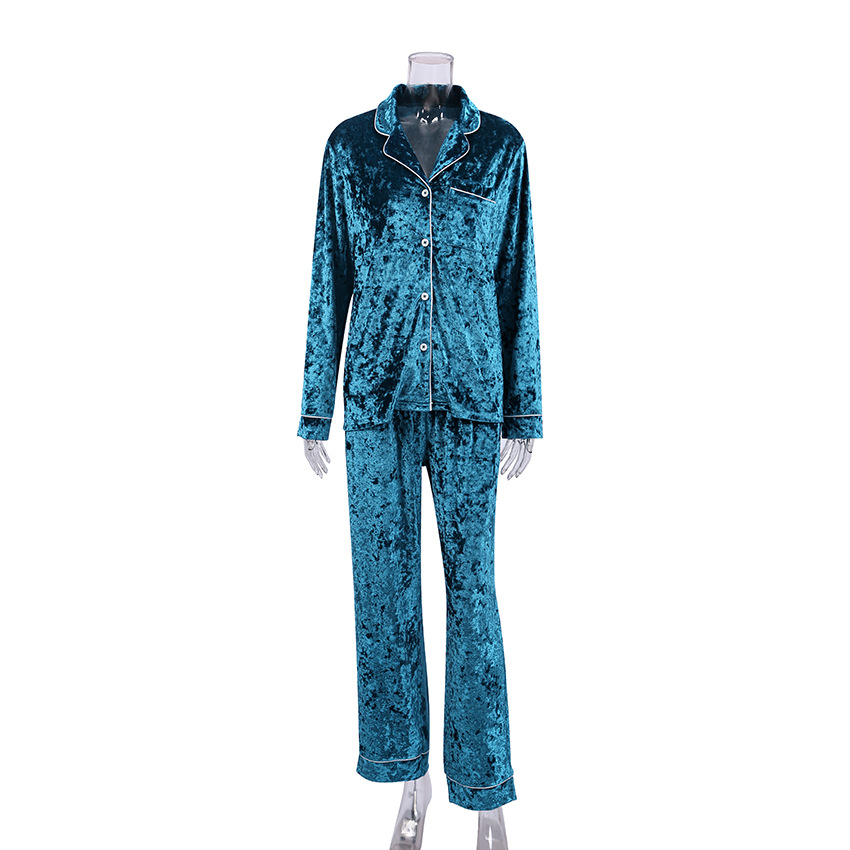 Title 2, Green Diamondmax Velvet Womens New Pajamas Suit