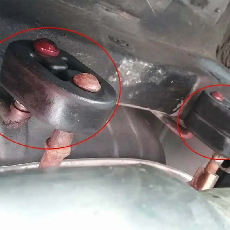 4PCS Poly Polyurethane Exhaust Hanger Mounts 2 Hole Muffler Rubber Universal P