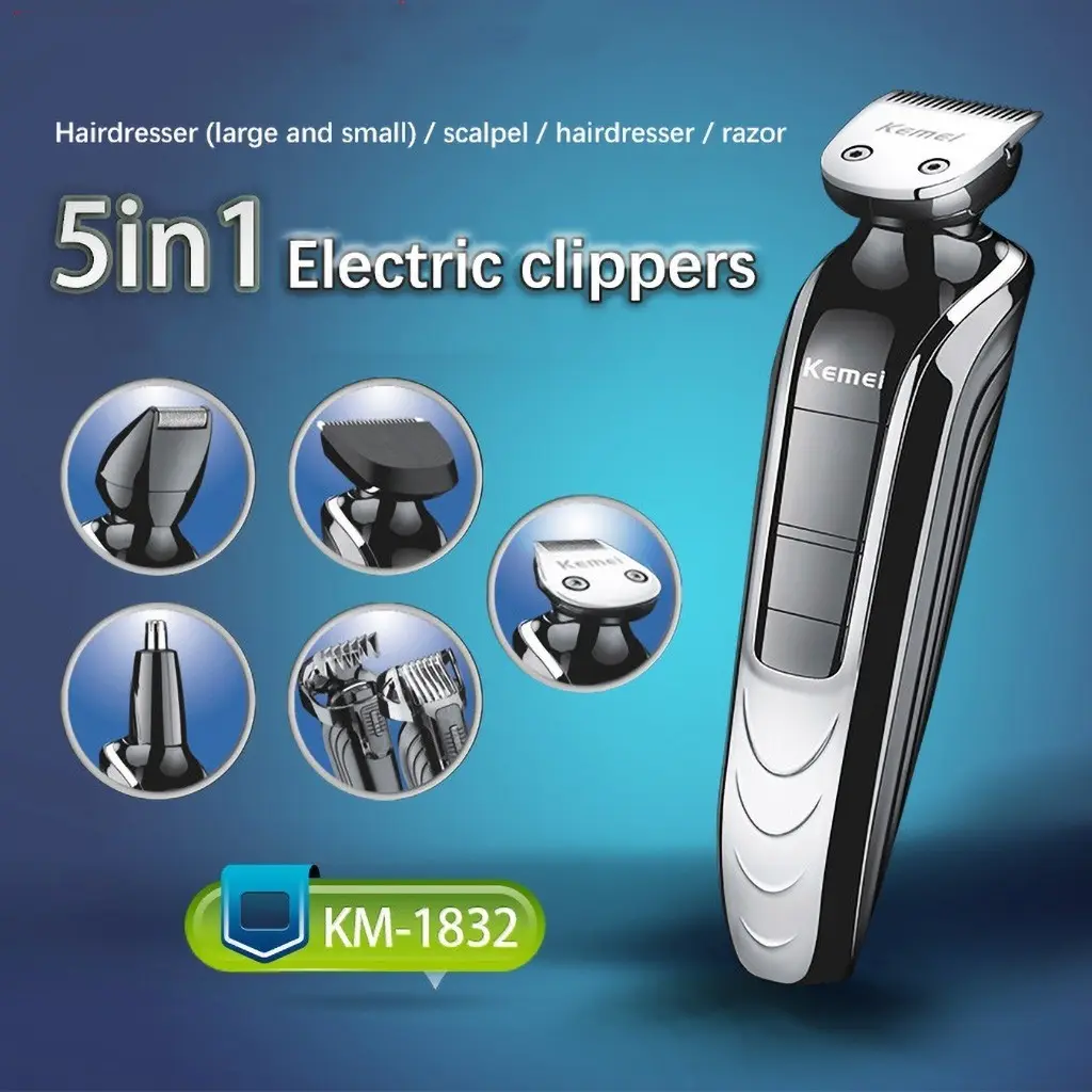 5-in-1 Multifunctional Hair Clipper Electric Shaver Nose