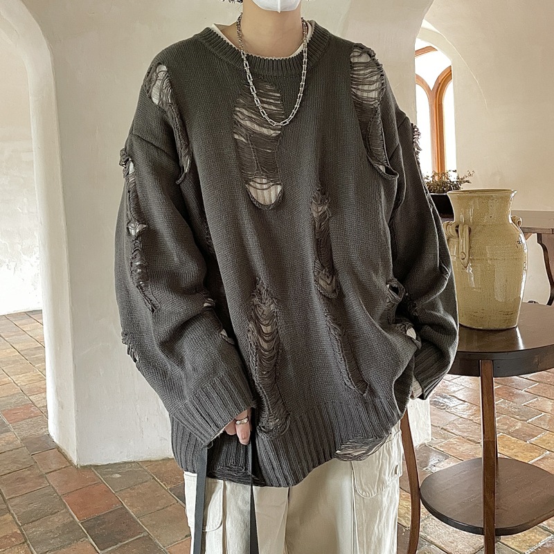 Wear Loose Thread On Both Sides Sweater