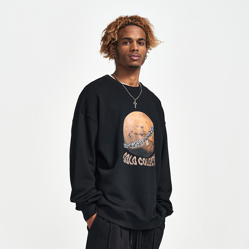 Europe And The United States Street Thickening Loose Hoodie