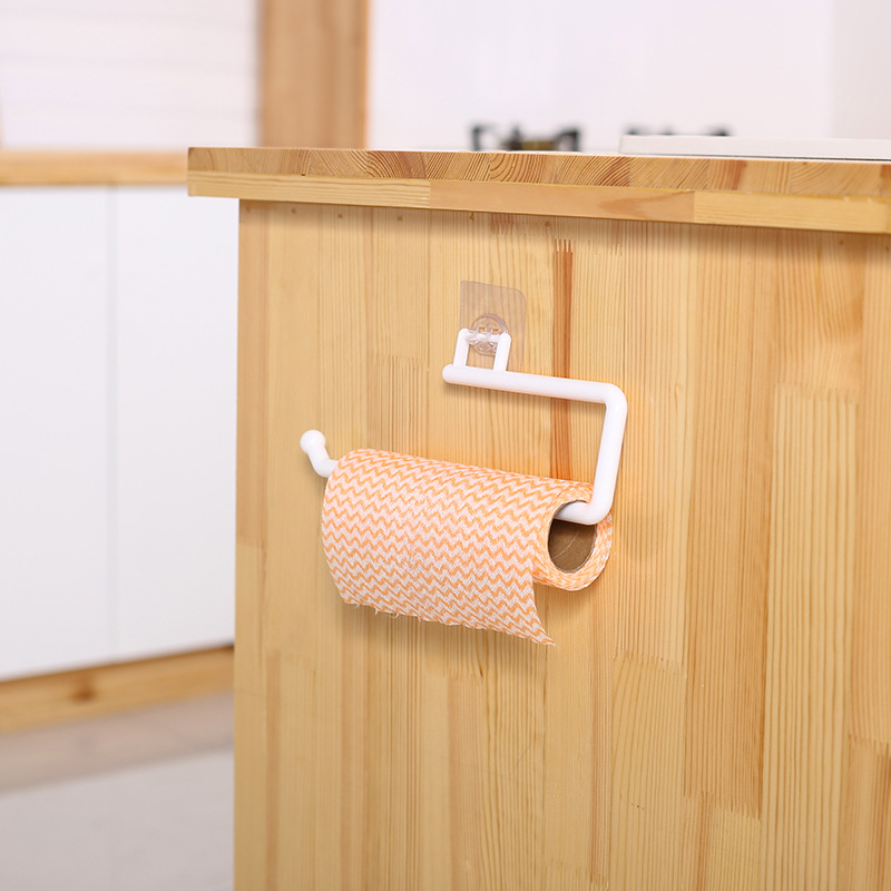 Wrought Iron Cabinet Partition Layer Storage Rack Roll Paper Holder Kitchen Paper Holder